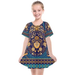 African Pattern Kids  Smock Dress by Sobalvarro