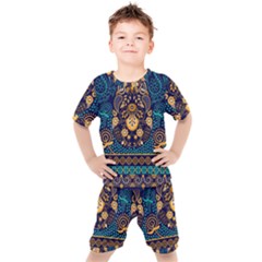 African Pattern Kids  Tee And Shorts Set by Sobalvarro