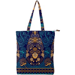 African Pattern Double Zip Up Tote Bag by Sobalvarro