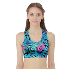 Leaves  Sports Bra With Border by Sobalvarro