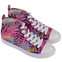 Leaves Women s Mid-Top Canvas Sneakers View3