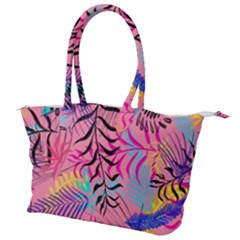 Leaves Canvas Shoulder Bag by Sobalvarro