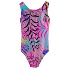 Leaves Kids  Cut-out Back One Piece Swimsuit by Sobalvarro