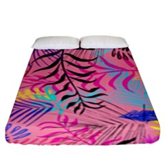 Leaves Fitted Sheet (king Size)