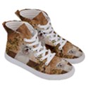 Cute Maltese Puppy With Flowers Men s Hi-Top Skate Sneakers View3