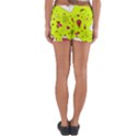 Valentin s Day Love Hearts Pattern Red Pink Green Yoga Shorts View2