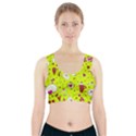 Valentin s Day Love Hearts Pattern Red Pink Green Sports Bra With Pocket View1