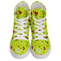 Valentin s Day Love Hearts Pattern Red Pink Green Men s Hi-Top Skate Sneakers View1