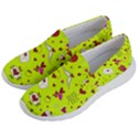 Valentin s Day Love Hearts Pattern Red Pink Green Men s Lightweight Slip Ons View2