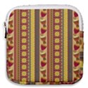 Traditional Africa Border Wallpaper Pattern Colored 4 Mini Square Pouch View1