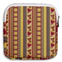 Traditional Africa Border Wallpaper Pattern Colored 4 Mini Square Pouch View2