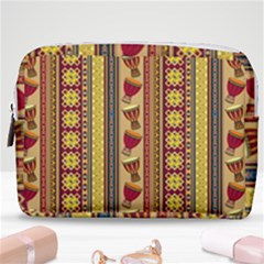 Traditional Africa Border Wallpaper Pattern Colored 4 Make Up Pouch (medium) by EDDArt