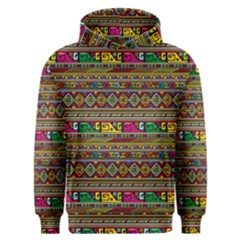 Traditional Africa Border Wallpaper Pattern Colored Men s Overhead Hoodie by EDDArt