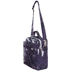 Purple Marble Digital Abstract Crossbody Day Bag