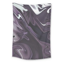 Purple Marble Digital Abstract Large Tapestry