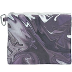 Purple Marble Digital Abstract Canvas Cosmetic Bag (xxxl) by Pakrebo