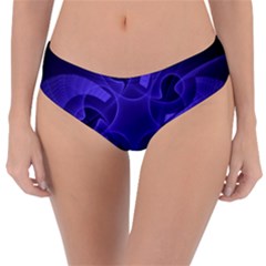 Fractal Blue Star Abstract Reversible Classic Bikini Bottoms by Pakrebo