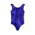 Fractal Blue Star Abstract Kids  Frill Swimsuit View1