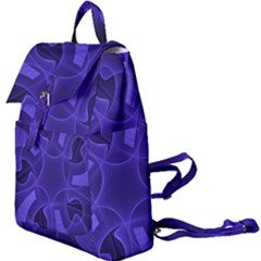 Fractal Blue Star Abstract Buckle Everyday Backpack