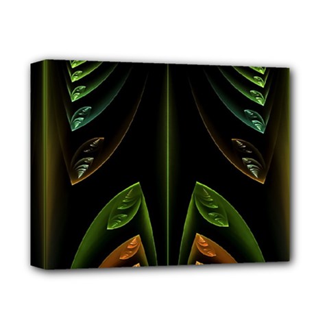 Fractal Texture Pattern Flame Deluxe Canvas 14  X 11  (stretched) by Pakrebo