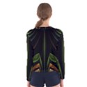 Fractal Texture Pattern Flame Women s Long Sleeve Tee View2