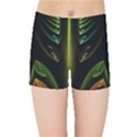 Fractal Texture Pattern Flame Kids  Sports Shorts View1