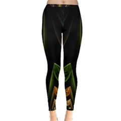 Fractal Texture Pattern Flame Inside Out Leggings by Pakrebo