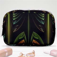 Fractal Texture Pattern Flame Make Up Pouch (small) by Pakrebo