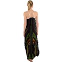 Fractal Texture Pattern Flame Cami Maxi Ruffle Chiffon Dress View2