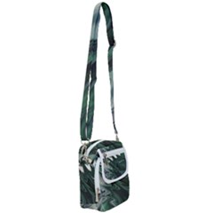 Green Marble Digital Abstract Shoulder Strap Belt Bag by Pakrebo