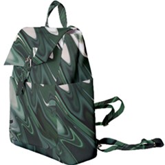 Green Marble Digital Abstract Buckle Everyday Backpack