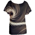 Fractal Background Pattern Curve Women s Oversized Tee View1