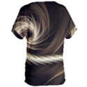 Fractal Background Pattern Curve Women s Oversized Tee View2