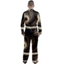 Fractal Background Pattern Curve Men s Satin Pajamas Long Pants Set View2