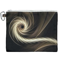 Fractal Background Pattern Curve Canvas Cosmetic Bag (xxxl) by Pakrebo