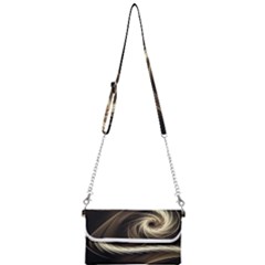 Fractal Background Pattern Curve Mini Crossbody Handbag by Pakrebo