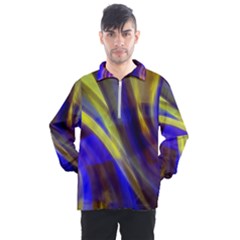 Soft Swirls Fractal Design Men s Half Zip Pullover by Pakrebo