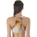 Abstract Gold White Background Sports Bra View2