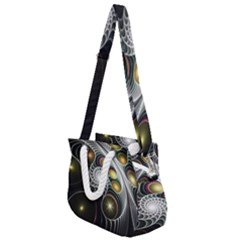 Fractal Bulbs Fantasy Curve Rope Handles Shoulder Strap Bag