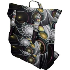 Fractal Bulbs Fantasy Curve Buckle Up Backpack by Pakrebo