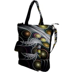 Fractal Bulbs Fantasy Curve Shoulder Tote Bag by Pakrebo