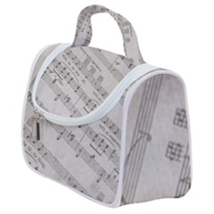 Sheet Music Paper Notes Antique Satchel Handbag by Pakrebo