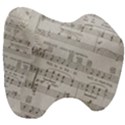 Sheet Music Paper Notes Antique Head Support Cushion View3