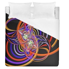 Multicolor Multi Color Circles Duvet Cover (queen Size)