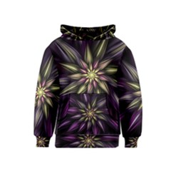 Fractal Flower Floral Abstract Kids  Pullover Hoodie by Pakrebo