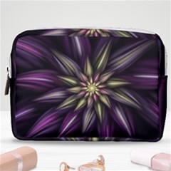 Fractal Flower Floral Abstract Make Up Pouch (medium) by Pakrebo