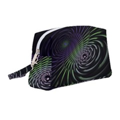 Fractal Fantasy Texture Purple Wristlet Pouch Bag (medium)