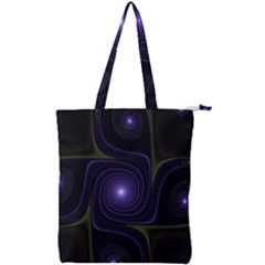 Fractal Colors Pattern Abstract Double Zip Up Tote Bag by Pakrebo