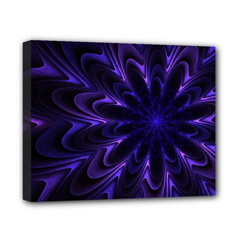 Fractal Blue Mandala Digital Canvas 10  X 8  (stretched) by Pakrebo