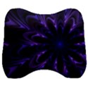 Fractal Blue Mandala Digital Velour Head Support Cushion View1